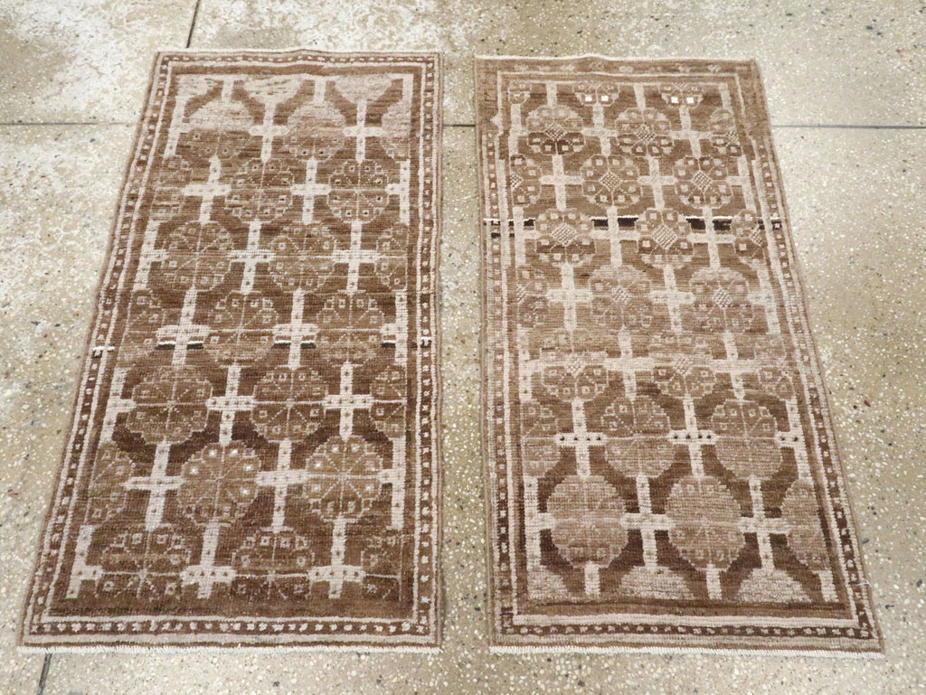 Antique East Turkestan Khotan Rug (Pair: 2 of 2), No.18241 - Staging