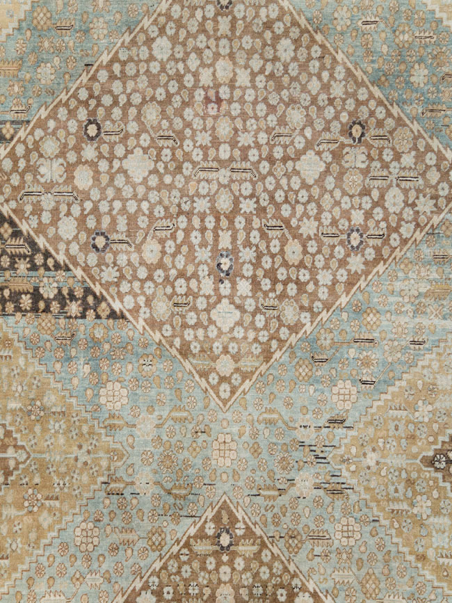 Antique East Turkestan Khotan Room Size Carpet, No.18250 - Staging