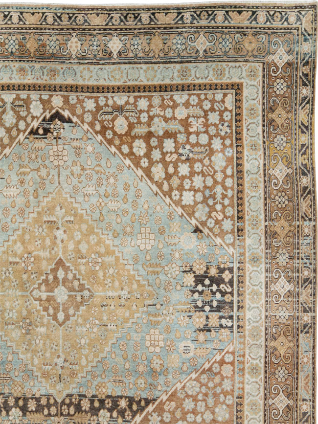 Antique East Turkestan Khotan Room Size Carpet, No.18250 - Staging