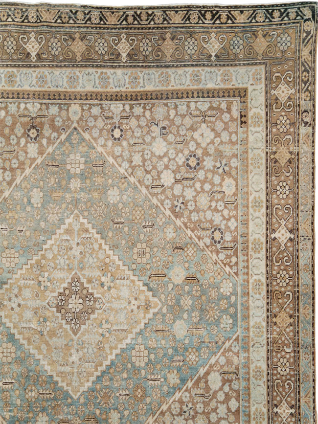 Antique East Turkestan Khotan Room Size Carpet, No.18250 - Staging