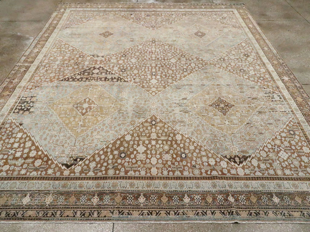 Antique East Turkestan Khotan Room Size Carpet, No.18250 - Staging