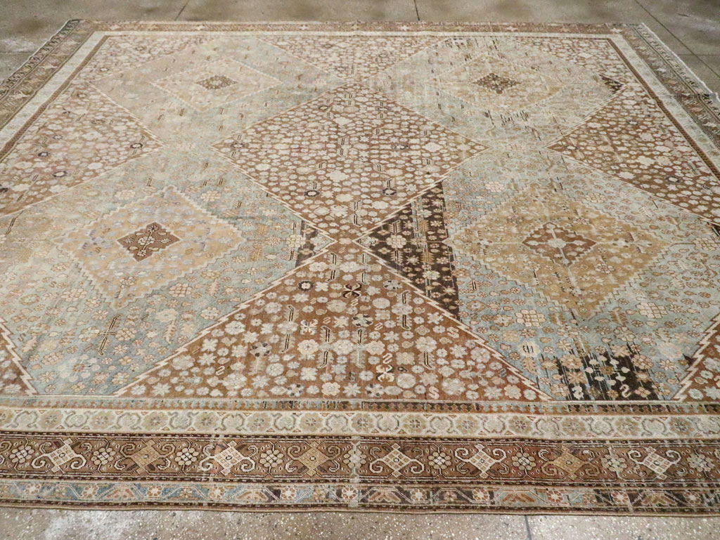 Antique East Turkestan Khotan Room Size Carpet, No.18250 - Staging