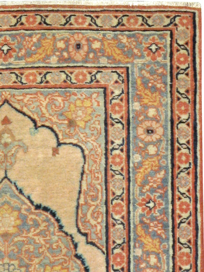 Antique Persian Tabriz Hagi Jalili Rug (Pair: 1 of 2), No.18254 - Staging