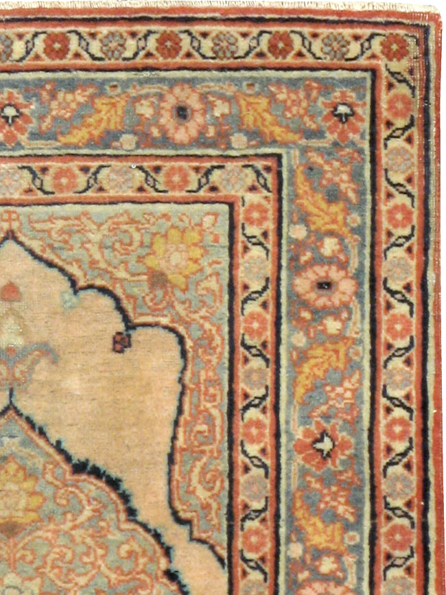 Antique Persian Tabriz Hagi Jalili Rug (Pair: 1 of 2), No.18254 - Staging
