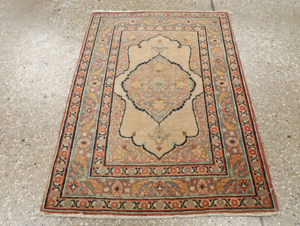 Antique Persian Tabriz Hagi Jalili Rug (Pair: 1 of 2), No.18254 - Staging