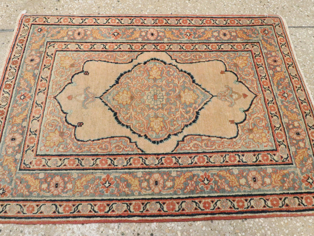 Antique Persian Tabriz Hagi Jalili Rug (Pair: 1 of 2), No.18254 - Staging
