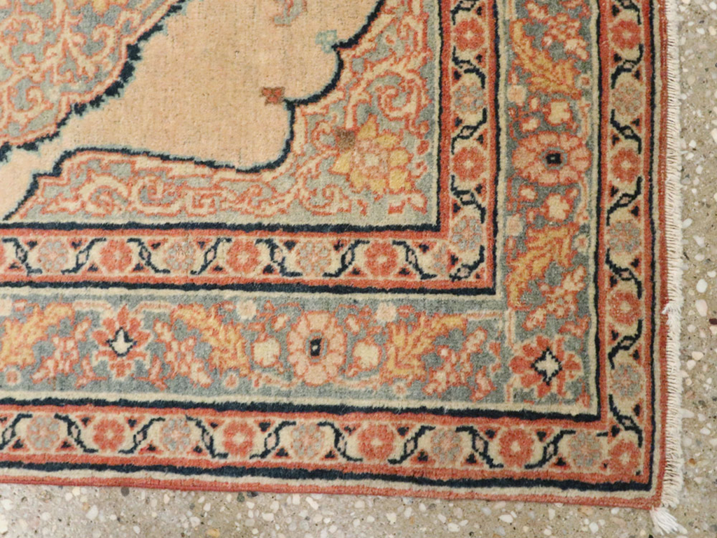 Antique Persian Tabriz Hagi Jalili Rug (Pair: 1 of 2), No.18254 - Staging