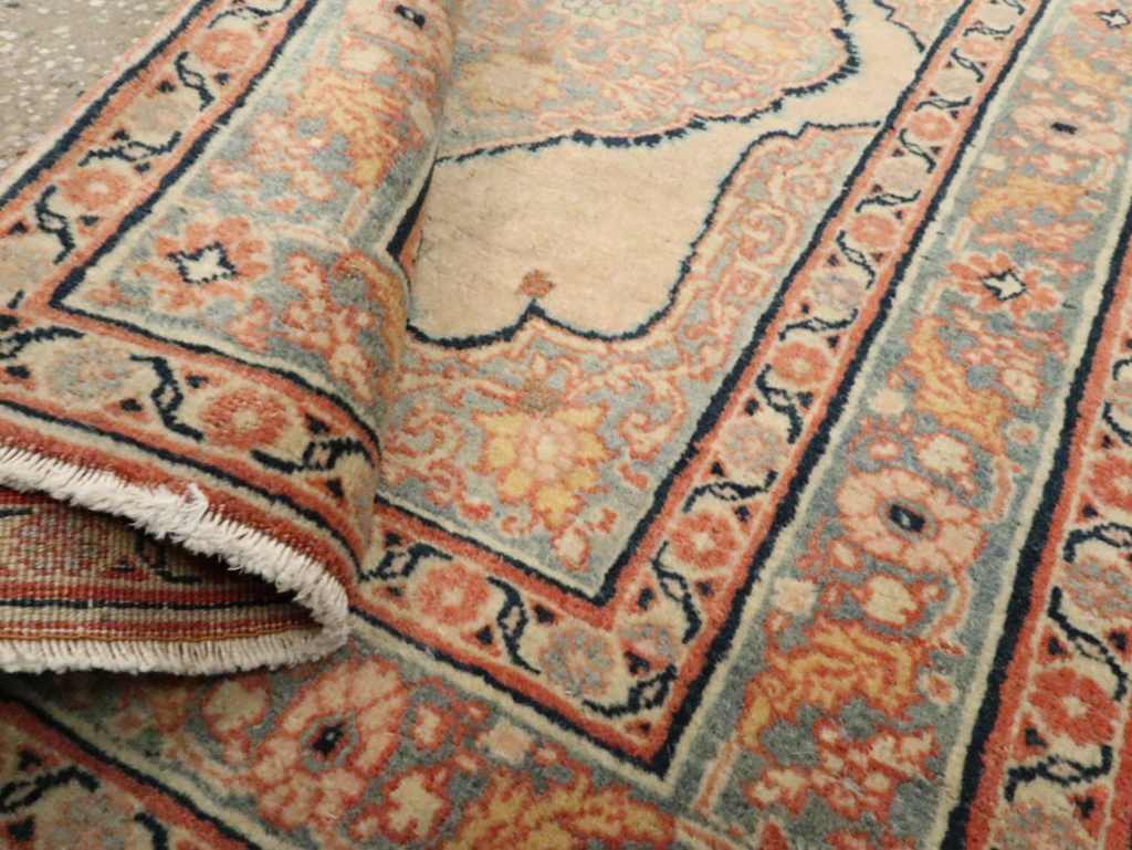 Antique Persian Tabriz Hagi Jalili Rug (Pair: 1 of 2), No.18254 - Staging