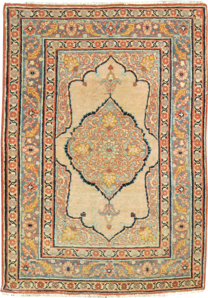 Antique Persian Tabriz Hagi Jalili Rug (Pair: 2 of 2), No.18255 - Staging