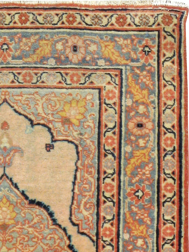 Antique Persian Tabriz Hagi Jalili Rug (Pair: 2 of 2), No.18255 - Staging