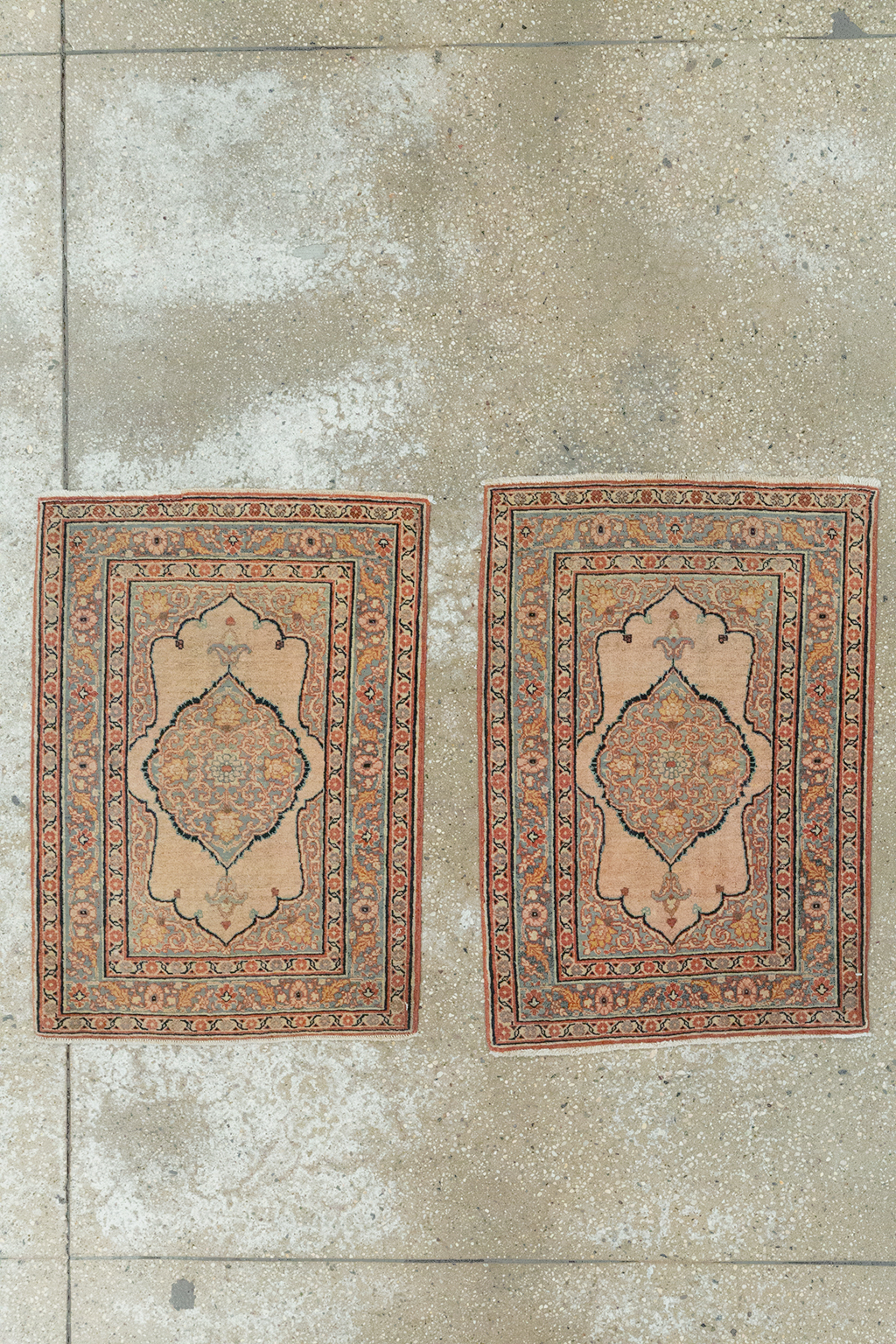 Antique Persian Tabriz Hagi Jalili Rug (Pair: 2 of 2), No.18255 - Staging
