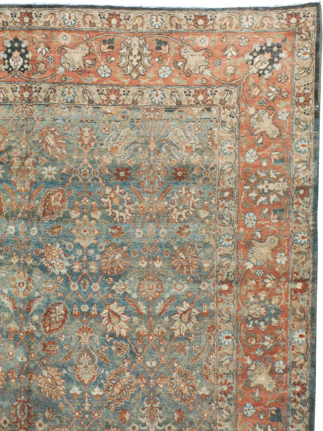Antique Persian Tabriz Carpet, No.18261 - Staging