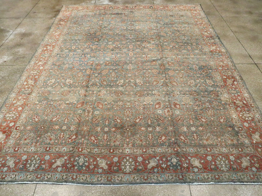 Antique Persian Tabriz Carpet, No.18261 - Staging
