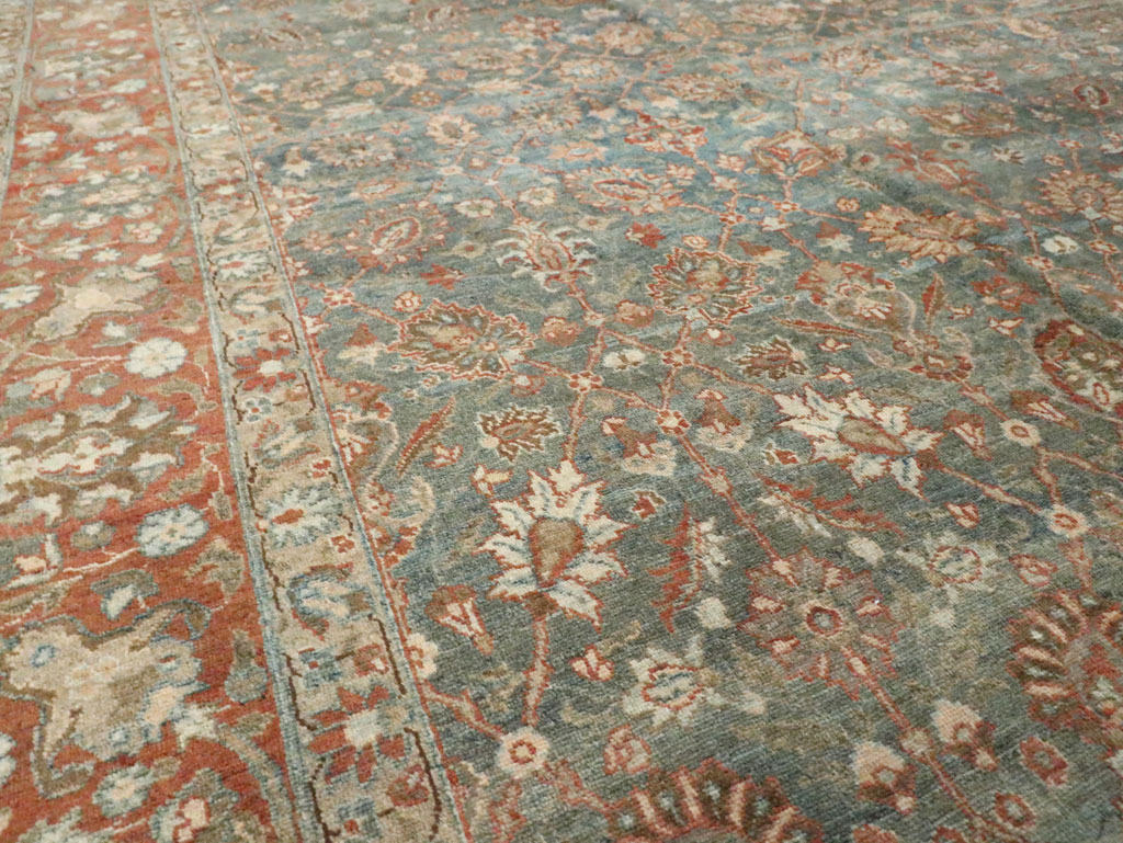Antique Persian Tabriz Carpet, No.18261 - Staging
