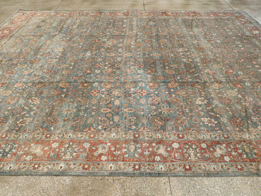 Antique Persian Tabriz Carpet, No.18261 - Staging