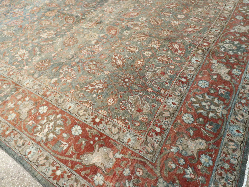 Antique Persian Tabriz Carpet, No.18261 - Staging