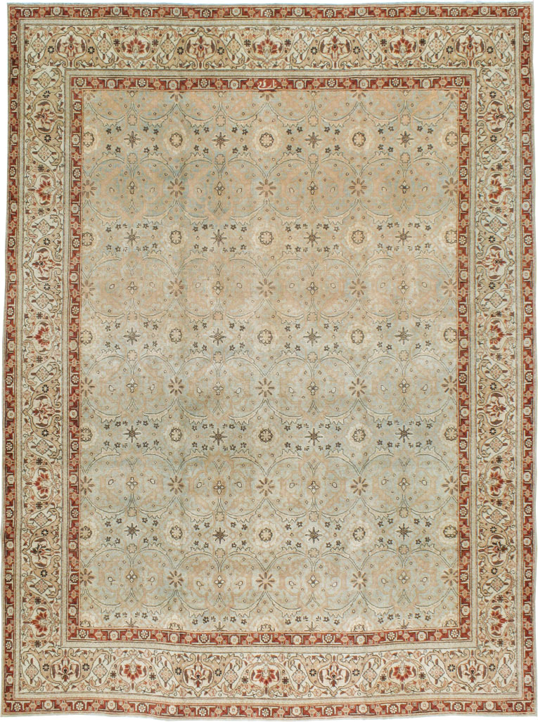 Antique Persian Tabriz Carpet, No.18267 - Staging