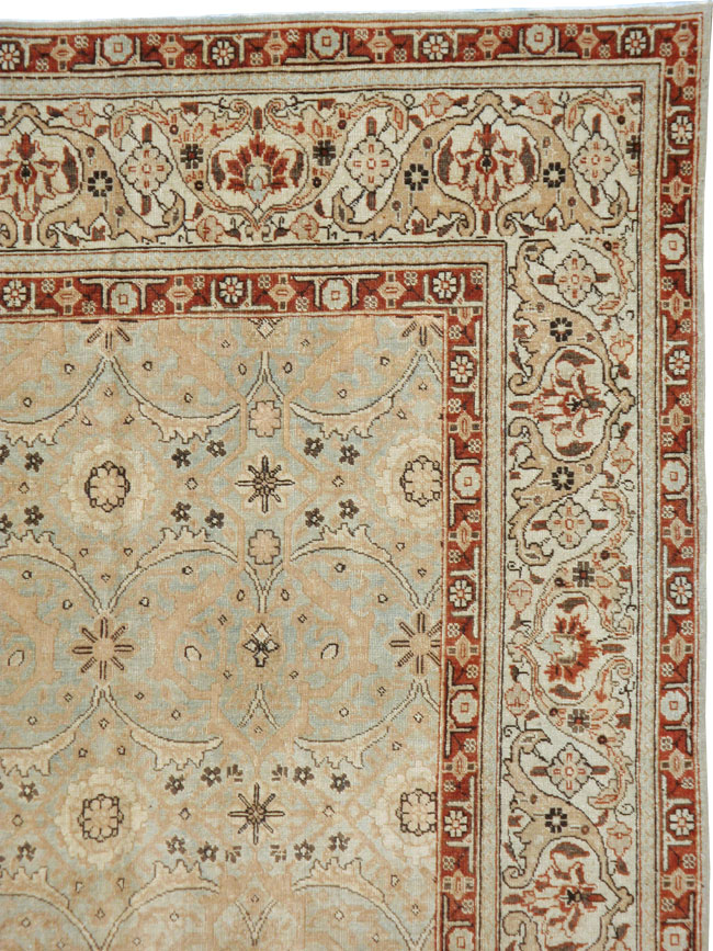 Antique Persian Tabriz Carpet, No.18267 - Staging