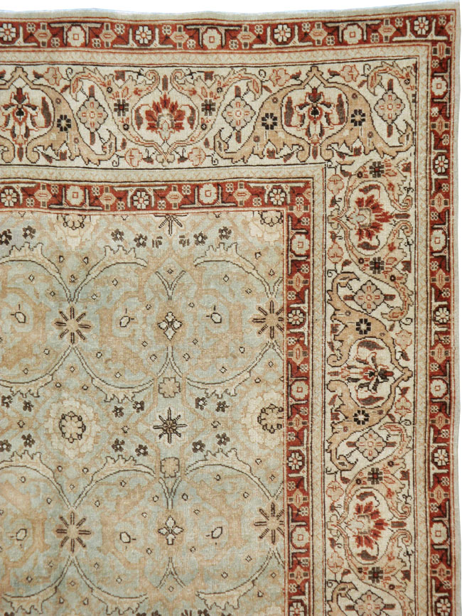 Antique Persian Tabriz Carpet, No.18267 - Staging