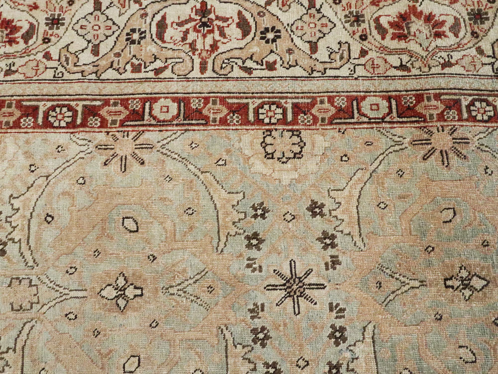 Antique Persian Tabriz Carpet, No.18267 - Staging