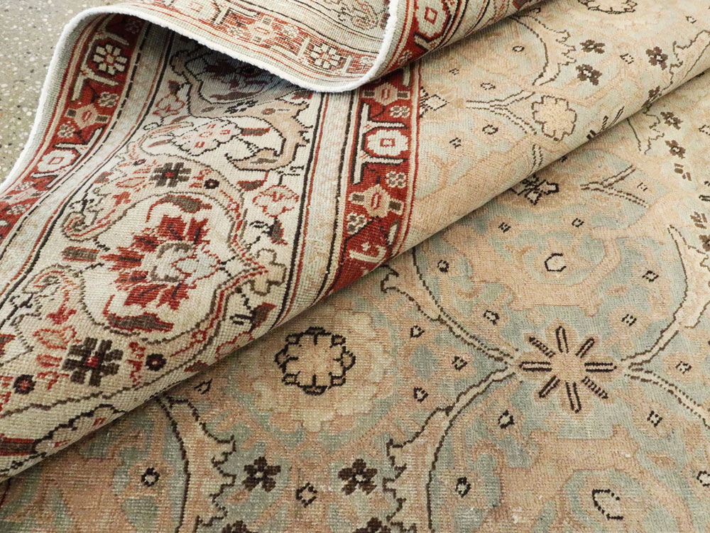 Antique Persian Tabriz Carpet, No.18267 - Staging