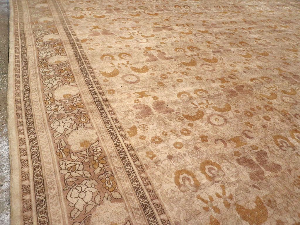 Antique Persian Tabriz Carpet, No.18268 - Staging
