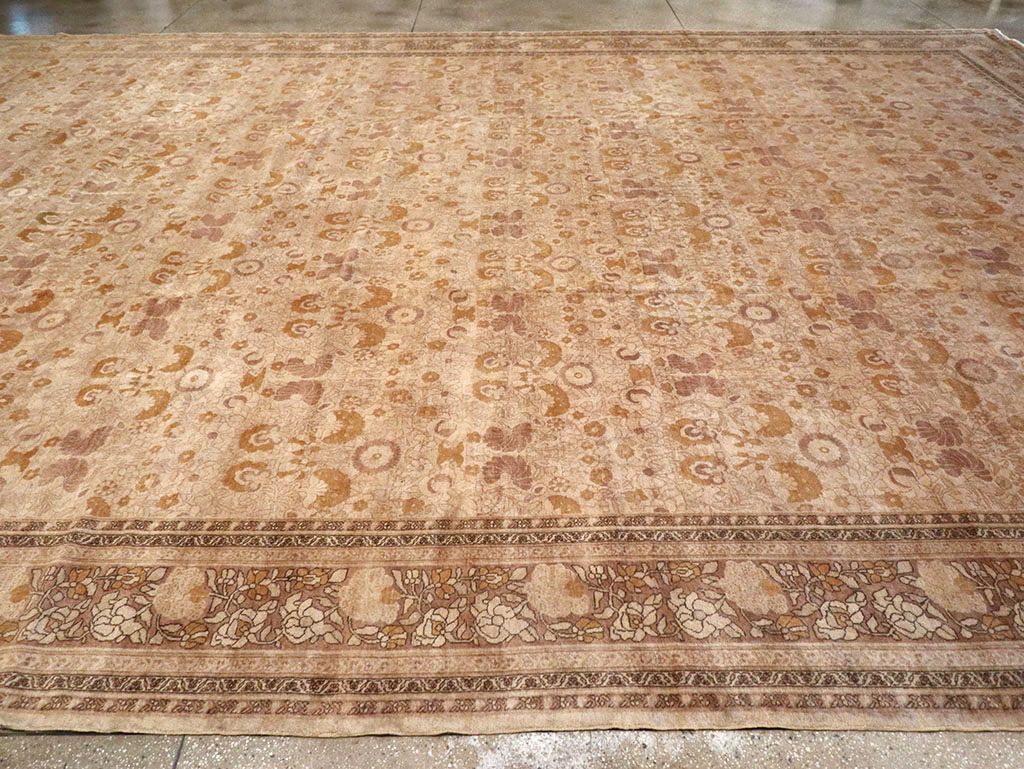 Antique Persian Tabriz Carpet, No.18268 - Staging