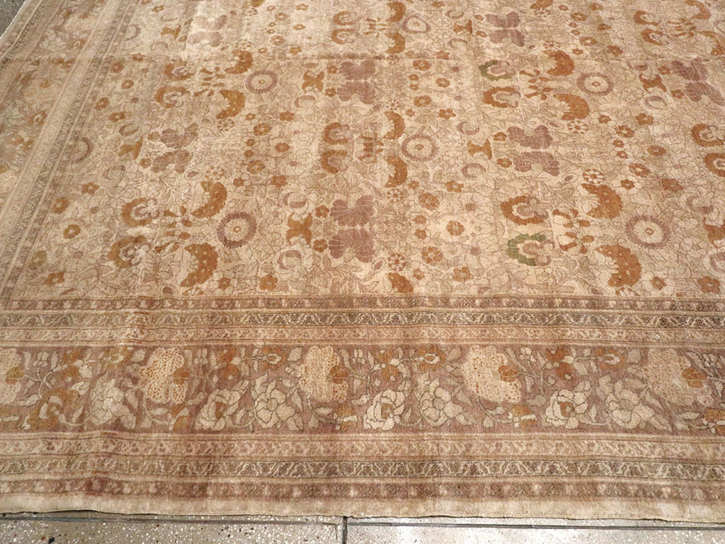 Antique Persian Tabriz Carpet, No.18268 - Staging