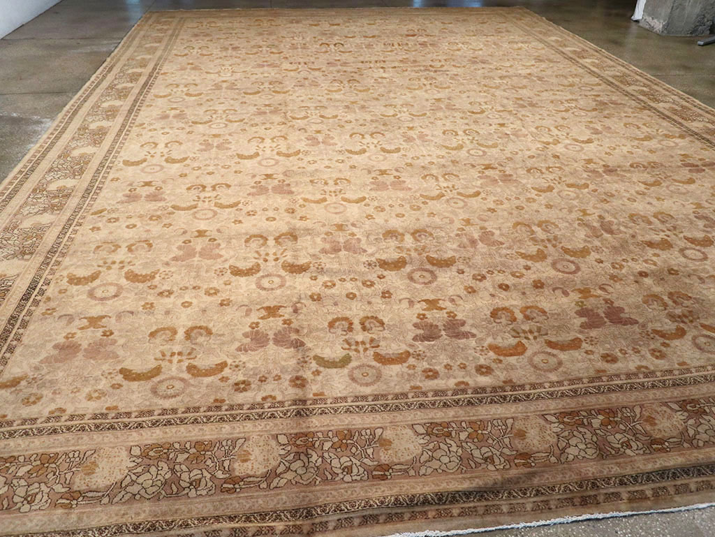 Antique Persian Tabriz Carpet, No.18268 - Staging