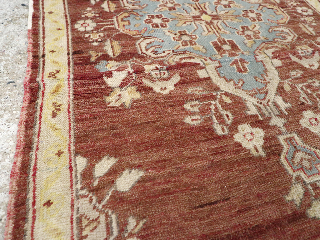 Vintage Turkish Oushak Rug, No.18329 - Staging