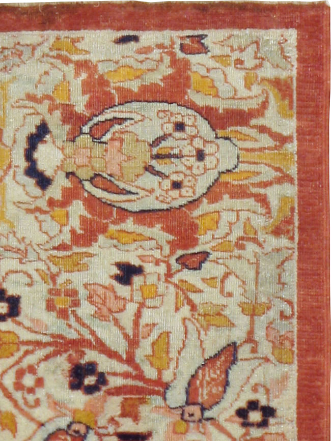 Antique Tabriz Hagi Jalili Rug, No.18332 - Staging