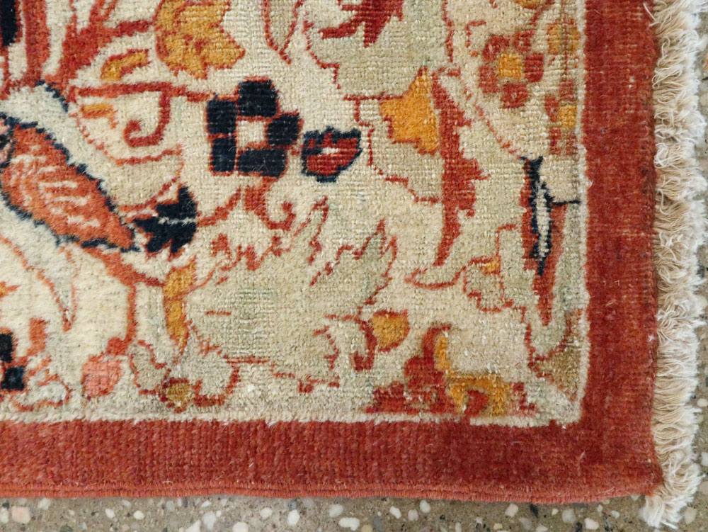 Antique Tabriz Hagi Jalili Rug, No.18332 - Staging