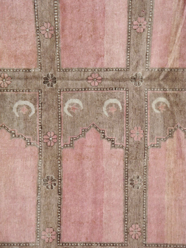 Antique East Turkestan Khotan Saph Carpet, No.18360 - Staging