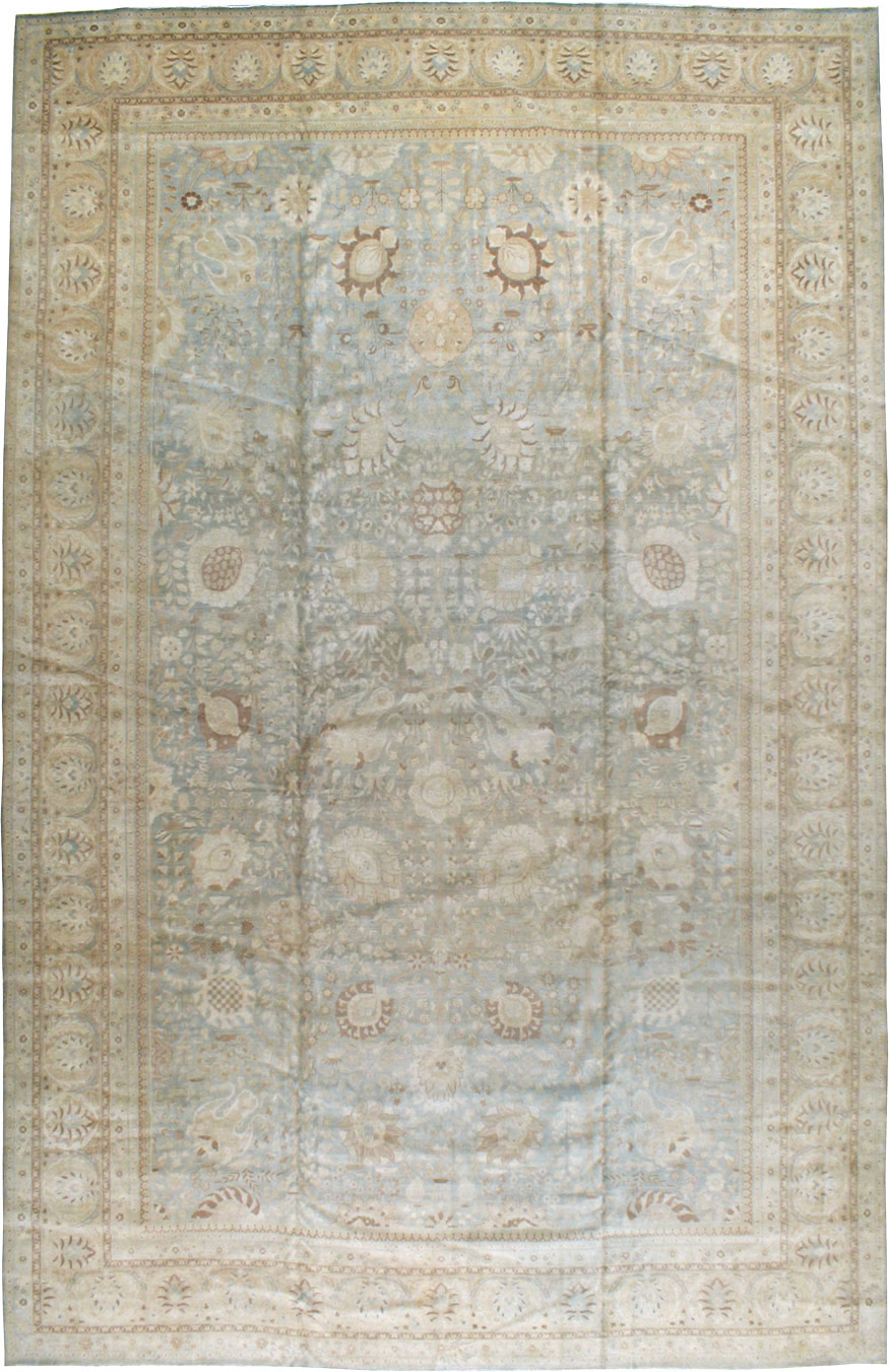 Antique Persian Tabriz Carpet, No.18382 - Staging