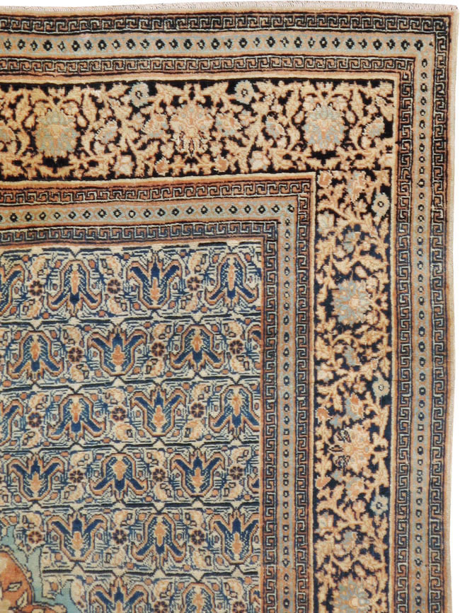 Antique Persian Tabriz Hagi Jalili Rug, No.18384 - Staging