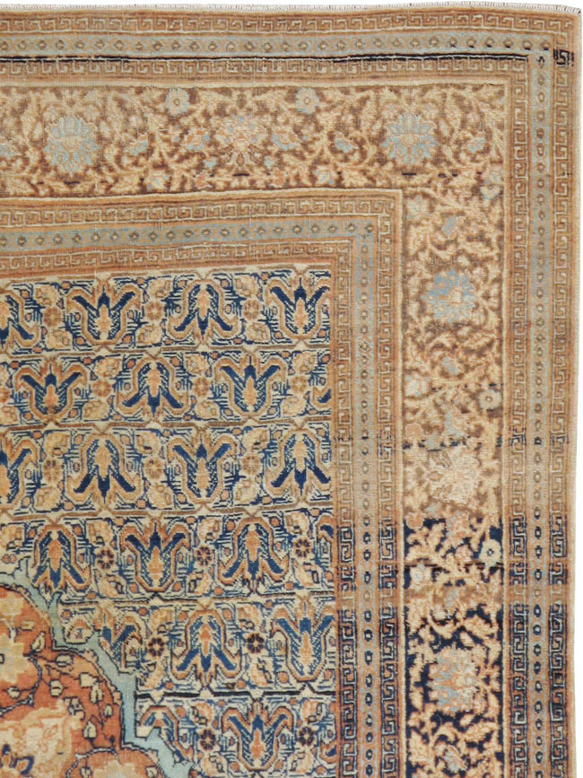 Antique Persian Tabriz Hagi Jalili Rug, No.18384 - Staging