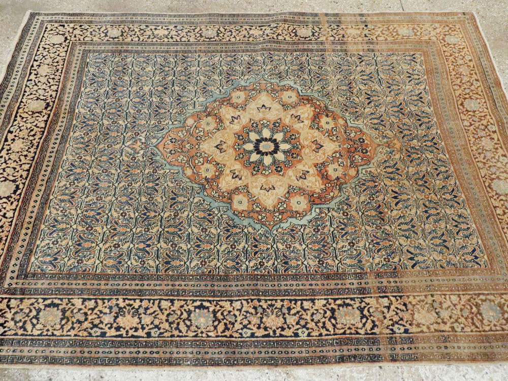 Antique Persian Tabriz Hagi Jalili Rug, No.18384 - Staging