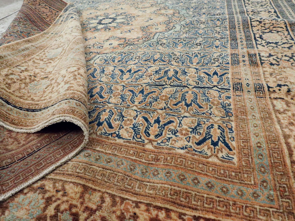 Antique Persian Tabriz Hagi Jalili Rug, No.18384 - Staging