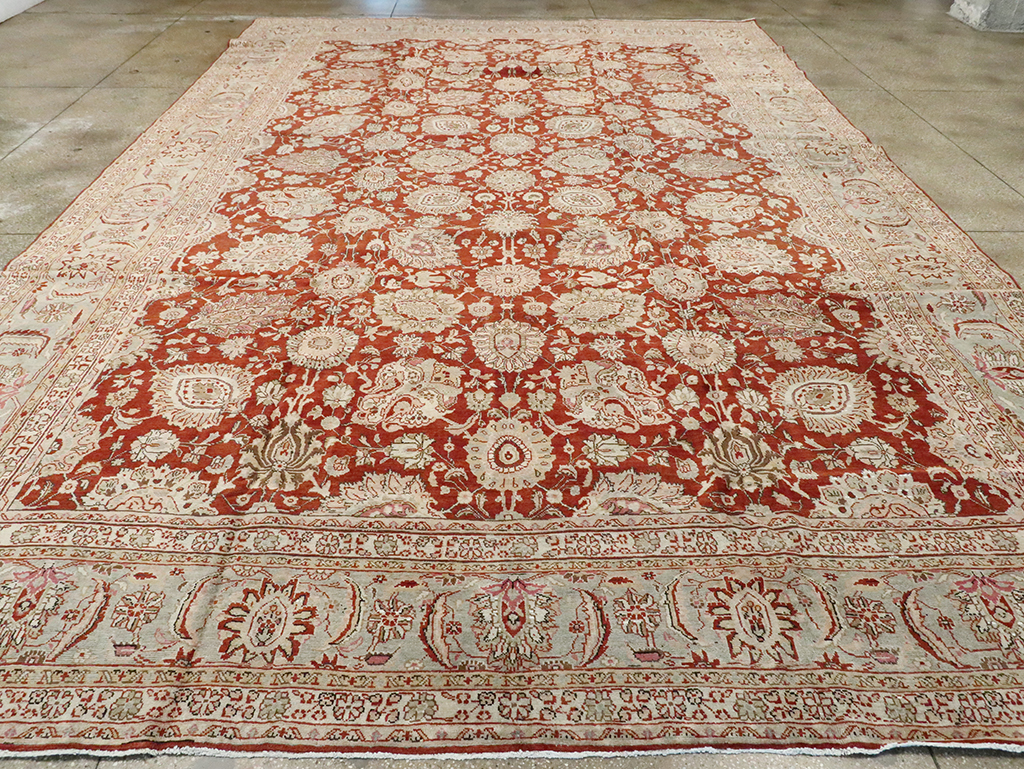 Antique Persian Mahal Carpet, No.18385 - Staging