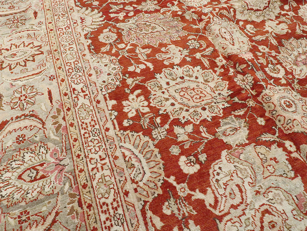 Antique Persian Mahal Carpet, No.18385 - Staging