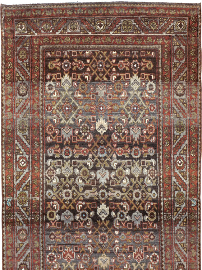 Vintage Persian Malayer Runner, No.18391 - Staging