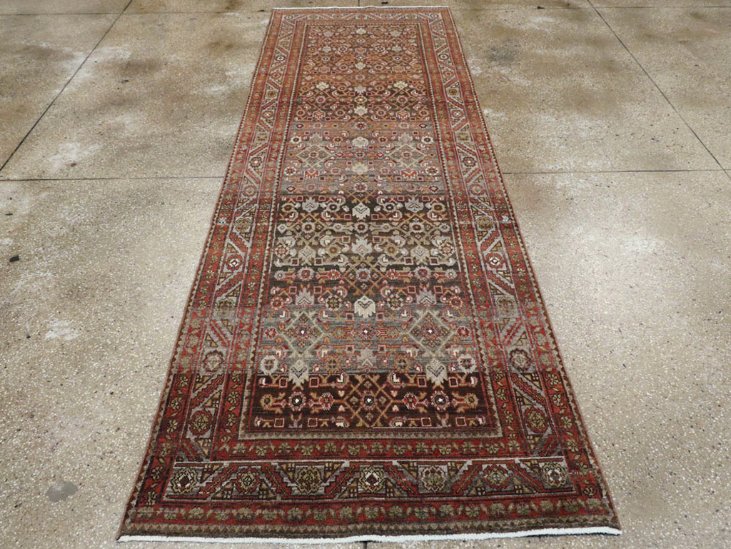Vintage Persian Malayer Runner, No.18391 - Staging