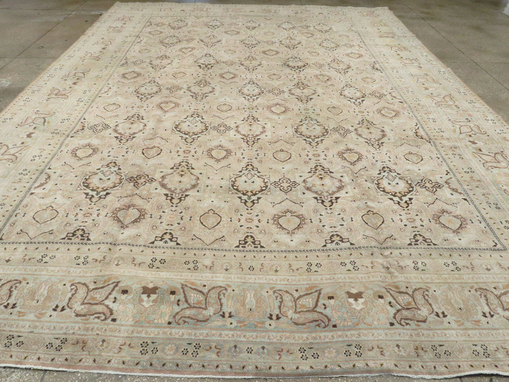 Antique Persian Dorokhsh Carpet, No.18392 - Staging