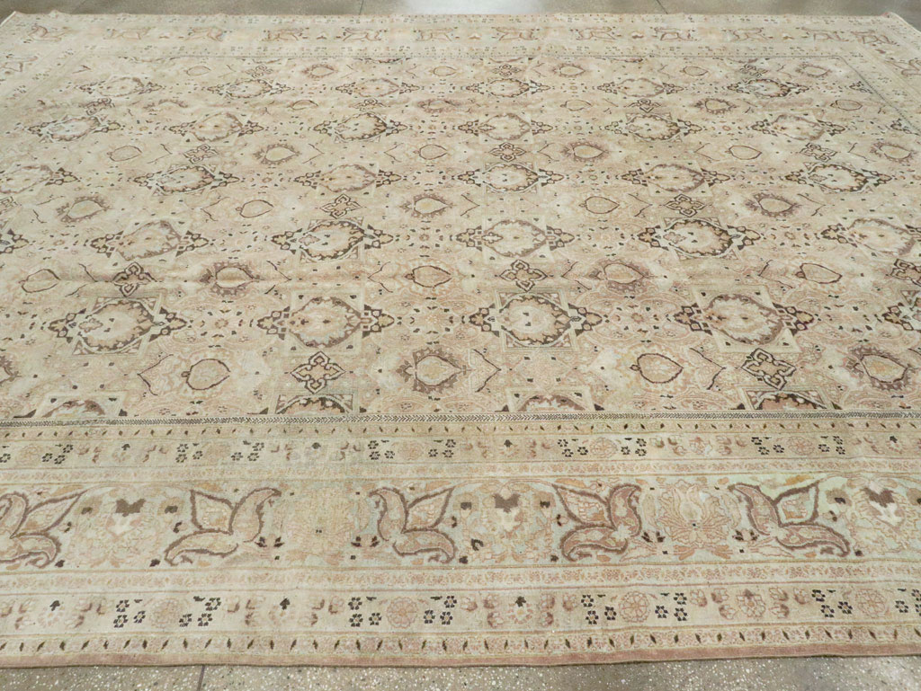 Antique Persian Dorokhsh Carpet, No.18392 - Staging