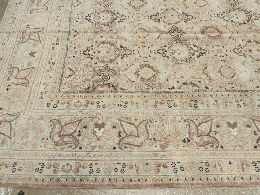 Antique Persian Dorokhsh Carpet, No.18392 - Staging