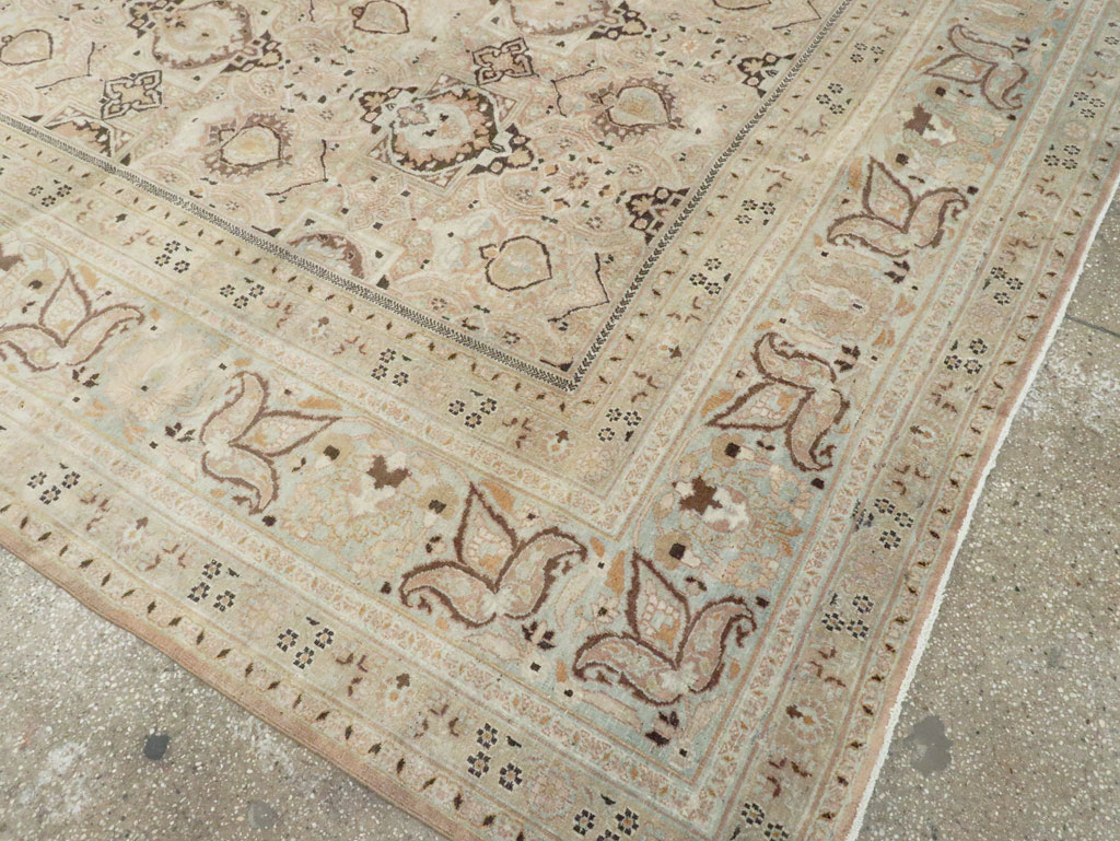 Antique Persian Dorokhsh Carpet, No.18392 - Staging