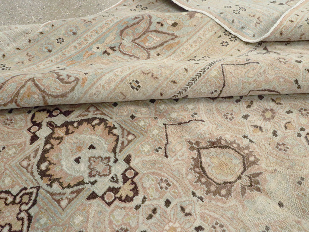 Antique Persian Dorokhsh Carpet, No.18392 - Staging