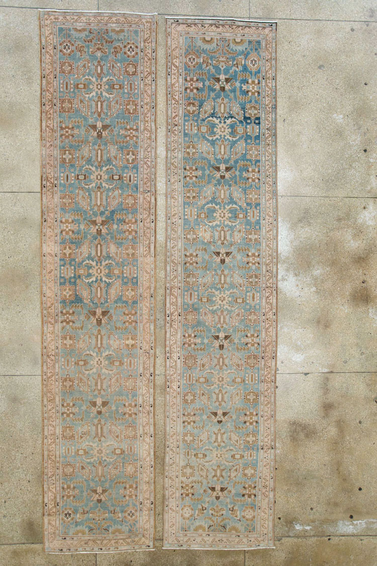 Vintage Persian Malayer Runner (Pair: 2 of 2), No.18393 - Staging