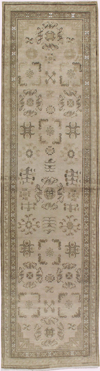 Vintage East Turkestan Khotan Runner, No.18419 - Staging