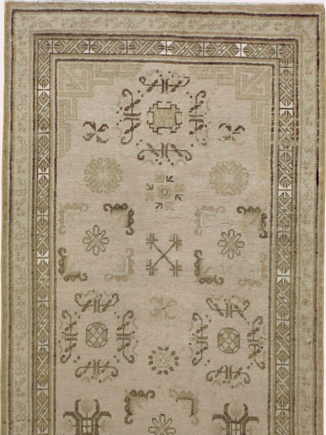 Vintage East Turkestan Khotan Runner, No.18419 - Staging